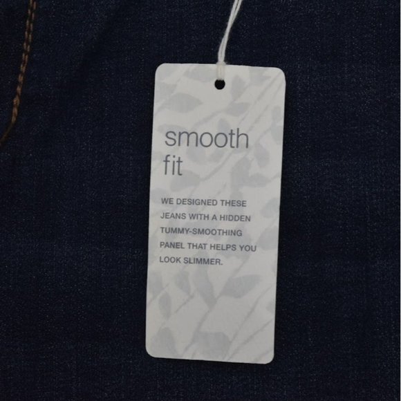 J Jill Smooth Fit Denim Jeans Womens 14P Slim Ankle Dark Wash - Picture 5 of 11